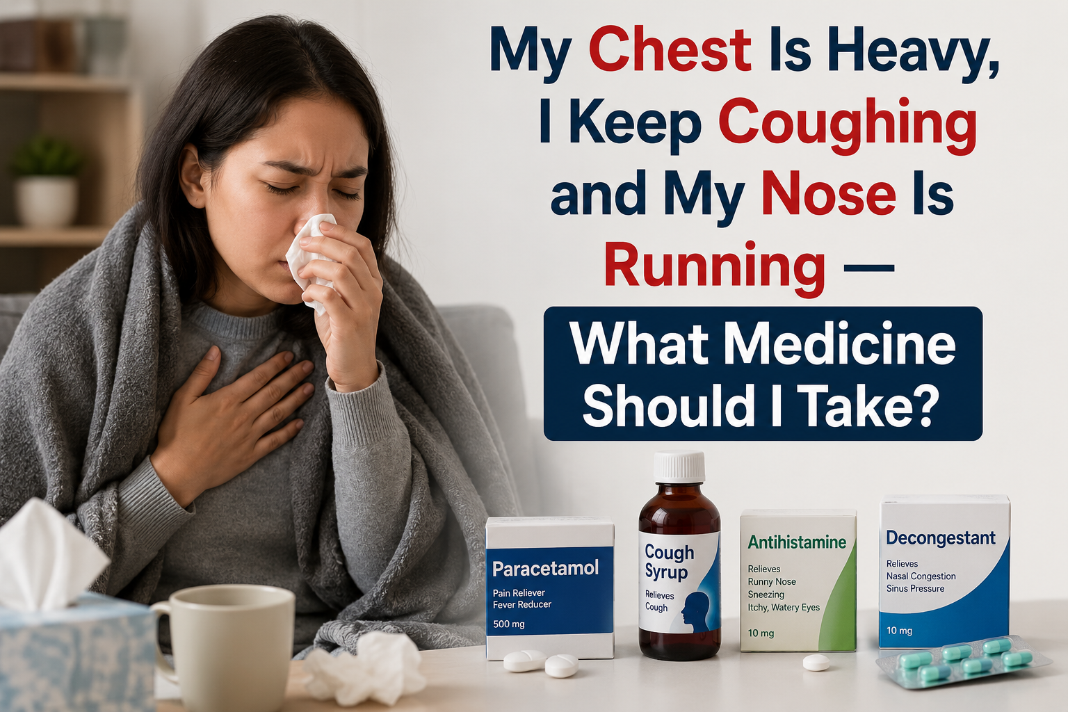 My Chest Is Heavy, I Keep Coughing and My Nose Is Running — What Medicine Should I Take?